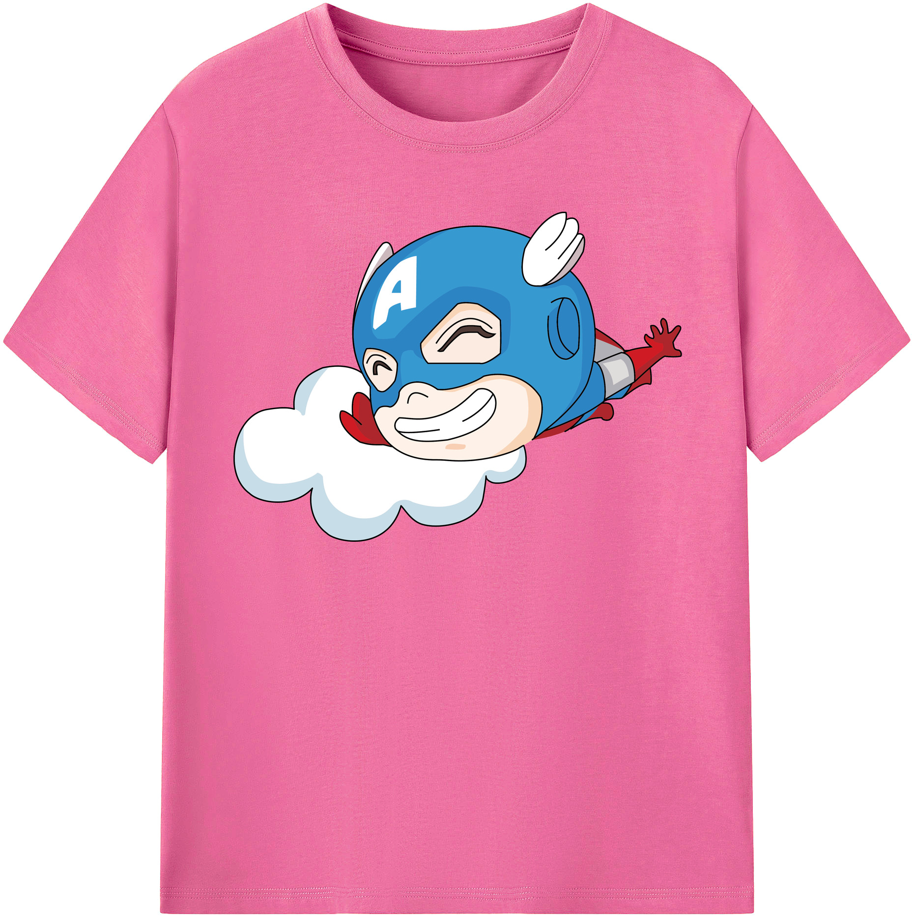 （画像用） アベンジャーズ The Avengers レディースカジュアルプリントTシャツ（綿100％）